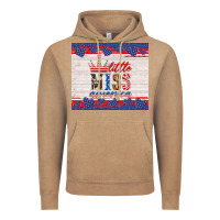 Vintage Coffee 4th of july little miss America Vintage Hoodie - HRA Design Shop