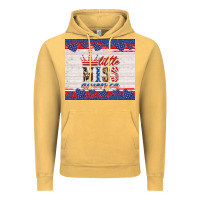 4th Of July Little Miss America Vintage Hoodie | Teevron