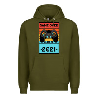 Army Green Game Over Class Of 2021 Premium Hoodie - Bettercallsaul