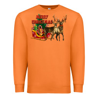 Carrot merry christmas two deers Premium Sweatshirt - LillyAllenDesigns