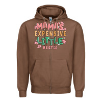 Chestnut mamas expensive little bestie Zipper Hoodie - MaliasSmallBusiness
