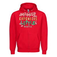 Red mamas expensive little bestie Zipper Hoodie - MaliasSmallBusiness