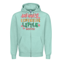 Seafoam mamas expensive little bestie Zipper Hoodie - MaliasSmallBusiness