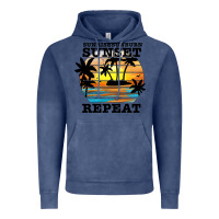 Vintage Denim sunrise sunburn sunset repeat Vintage Hoodie - JahusDesignShop