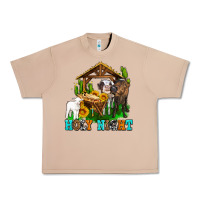 Burro holy nıght cows and sunflowers Urban Heavy Tee - AdoDesignShop