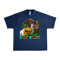 Navy holy nıght cows and sunflowers Urban Heavy Tee - AdoDesignShop