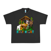Pigment Black holy nıght cows and sunflowers Urban Heavy Tee - AdoDesignShop