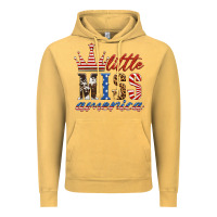 Vintage Mustard little miss america Vintage Hoodie - HRA Design Shop