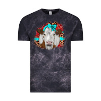 Cloud Black ribbon simmental leopard Vintage Tee - JahusDesignShop