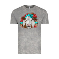 Cloud Rock ribbon simmental leopard Vintage Tee - JahusDesignShop