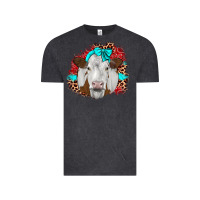 Vintage Black ribbon simmental leopard Vintage Tee - JahusDesignShop