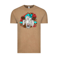 Vintage Coffee ribbon simmental leopard Vintage Tee - JahusDesignShop