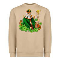 Mushroom st patricks and horseshoes with shamrocks Heavyweight Sweatshirt - AdoDesignShop