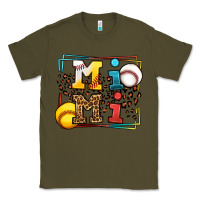 Army Green Baseball and Softball mimi Classic Tee - LillyAllenDesigns