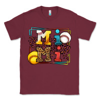 Burgundy Baseball and Softball mimi Classic Tee - LillyAllenDesigns