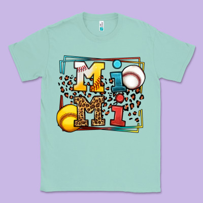Baseball And Softball Mimi Classic Tee Designed By Lillyallendesigns