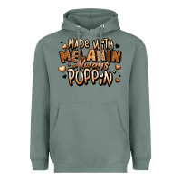 Sage made with melanin always poppin' Heavyweight Hoodie - LillyAllenDesigns