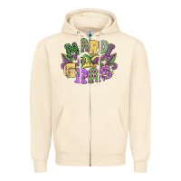 Sandshell mardi gras Zipper Hoodie - MaliasSmallBusiness