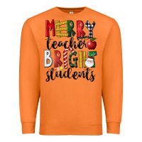 Carrot Merry Teacher Bright Students Christmas Premium Sweatshirt - LillyAllenDesigns