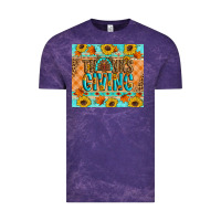 Cloud Purple Thanksgiving Turkey Vintage Tee - Artiststas
