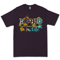 Plum western rodeo bullfighter  life turquoise's gemstones arrow sunflowers Premium Tee - BarkalooDesign