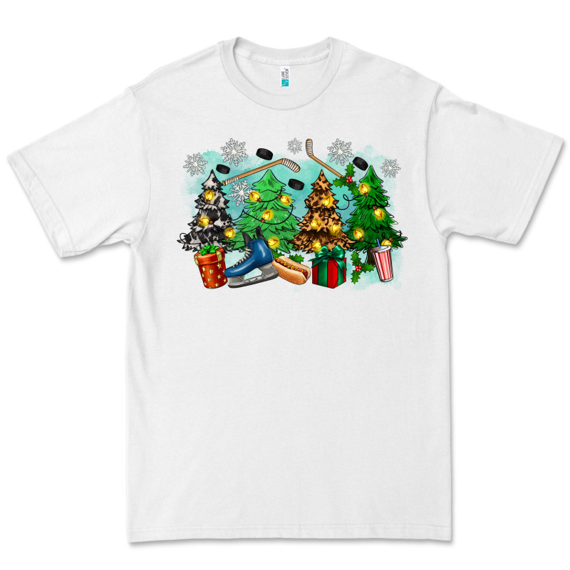 Christmas Trees With Hockey Premium Tee by Zillion Design Studio | Teevron