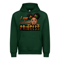 Forest Green i am melanin princess black peekaboo Urban Hoodie - CowGirlArtShop
