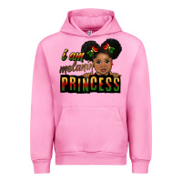 Fuchsia Pink i am melanin princess black peekaboo Urban Hoodie - CowGirlArtShop