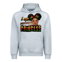 Heather Grey i am melanin princess black peekaboo Urban Hoodie - CowGirlArtShop