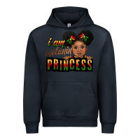 Navy i am melanin princess black peekaboo Urban Hoodie - CowGirlArtShop