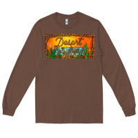 Chestnut western desert darlin sunset cactus leopard serape   license plate tem Long Sleeve Tee - BarkalooDesign