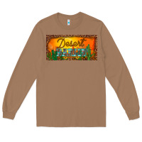 Toasted Coconut western desert darlin sunset cactus leopard serape   license plate tem Long Sleeve Tee - BarkalooDesign