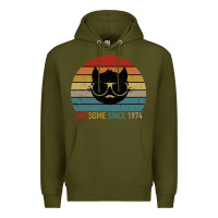 Army Green Awesome Since 1974 Premium Hoodie - Bettercallsaul