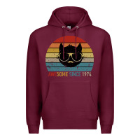 Burgundy Awesome Since 1974 Premium Hoodie - Bettercallsaul