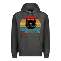 Charcoal Heather Awesome Since 1974 Premium Hoodie - Bettercallsaul
