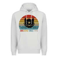 Dove Grey Awesome Since 1974 Premium Hoodie - Bettercallsaul