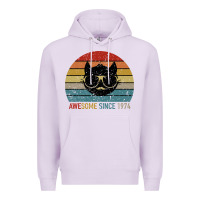 Lilac Awesome Since 1974 Premium Hoodie - Bettercallsaul