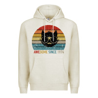 Oatmeal Heather Awesome Since 1974 Premium Hoodie - Bettercallsaul