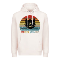 Pale Pink Awesome Since 1974 Premium Hoodie - Bettercallsaul