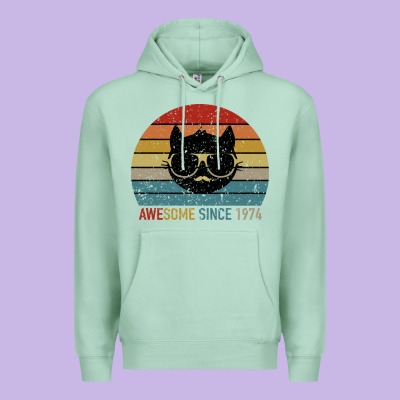 Awesome Since 1974 Premium Hoodie Designed By Bettercallsaul
