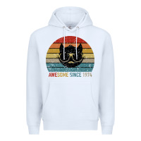 White Awesome Since 1974 Premium Hoodie - Bettercallsaul