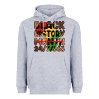 Heather Grey black history month Heavyweight Hoodie - LillyAllenDesigns