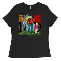 Black a sons first hero a daughters first love Ladies Tee - JahusDesignShop