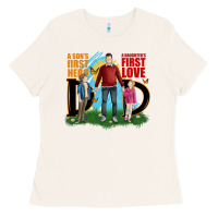 Bone a sons first hero a daughters first love Ladies Tee - JahusDesignShop