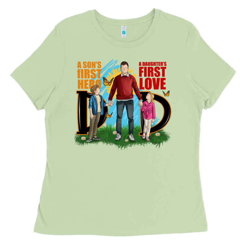 A Sons First Hero A Daughters First Love Ladies Tee by JahusDesignShop | Teevron