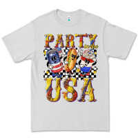 Dove Grey party in the usa with leopard Premium Tee - texasbilliewilder