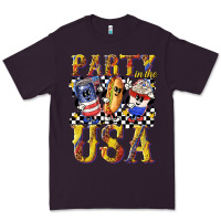 Plum party in the usa with leopard Premium Tee - texasbilliewilder