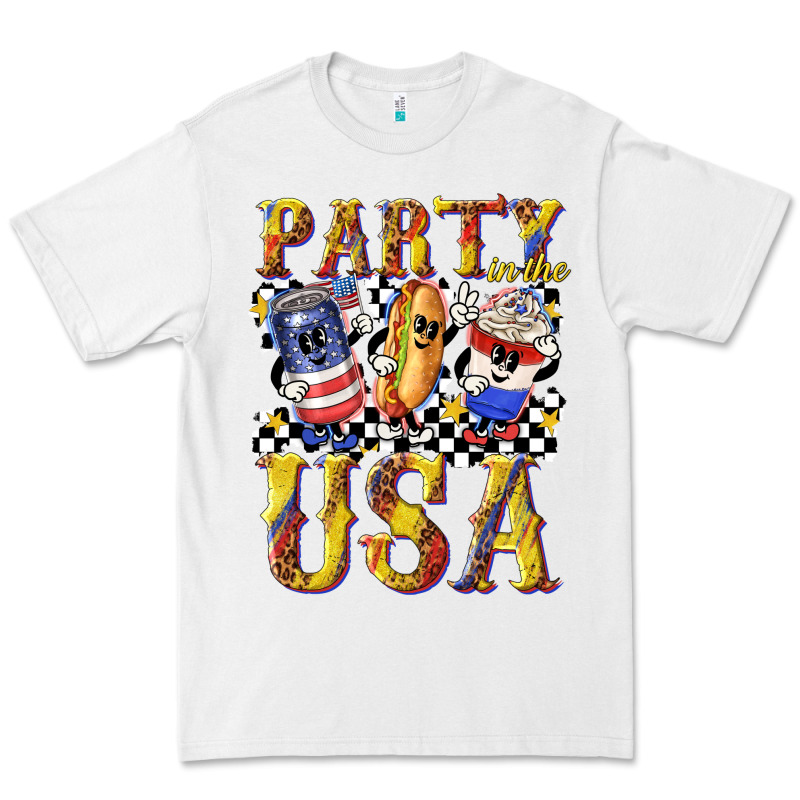 Party In The Usa With Leopard Premium Tee by texasbilliewilder | Teevron
