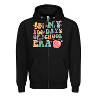 Black in my 100 days of school era Zipper Hoodie - MaliasSmallBusiness