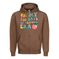 Chestnut in my 100 days of school era Zipper Hoodie - MaliasSmallBusiness